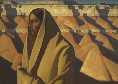 Earth Knower, 1934, oil on canvas; collection of the Oakland Museum of California. Gift of Dr. Abilio Reis.