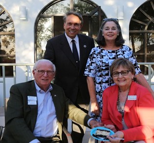 Mayor David Ortega, his wife – Rosemary Gannon and The Bruners.